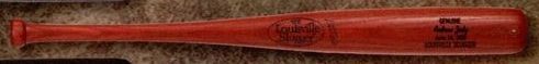 Louisville Slugger Miniature Replica Wood Bat (Wine Red/ Black Imprint)