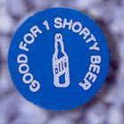 1-1/4" Round Stock Drink Token (Shorty Beer)