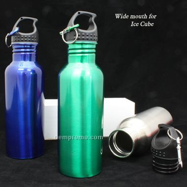 22 Oz Wide Mouth Stainless Bottle (Screened)