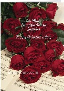 Beautiful Music Together Valentine Card