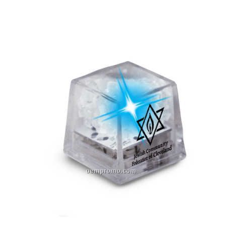 Clear With Blue LED Mini Glow Ice Cube