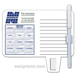 Memo Board Magnetic Calendar W/ Pen & Clip
