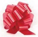 Red Poly Pull String Bow (4")