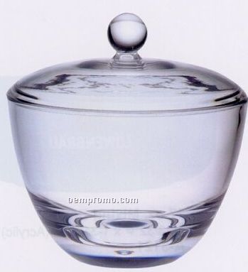 Clear Acrylic Dome Candy Dish With Sphere Knob