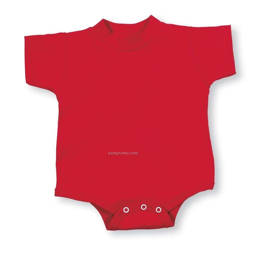 Colored Infant Jersey Short Sleeve Creeper