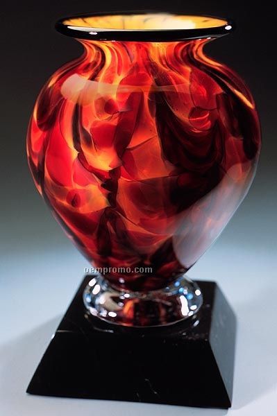 Glowing Embers Cauldron Vase (4.25"X6")
