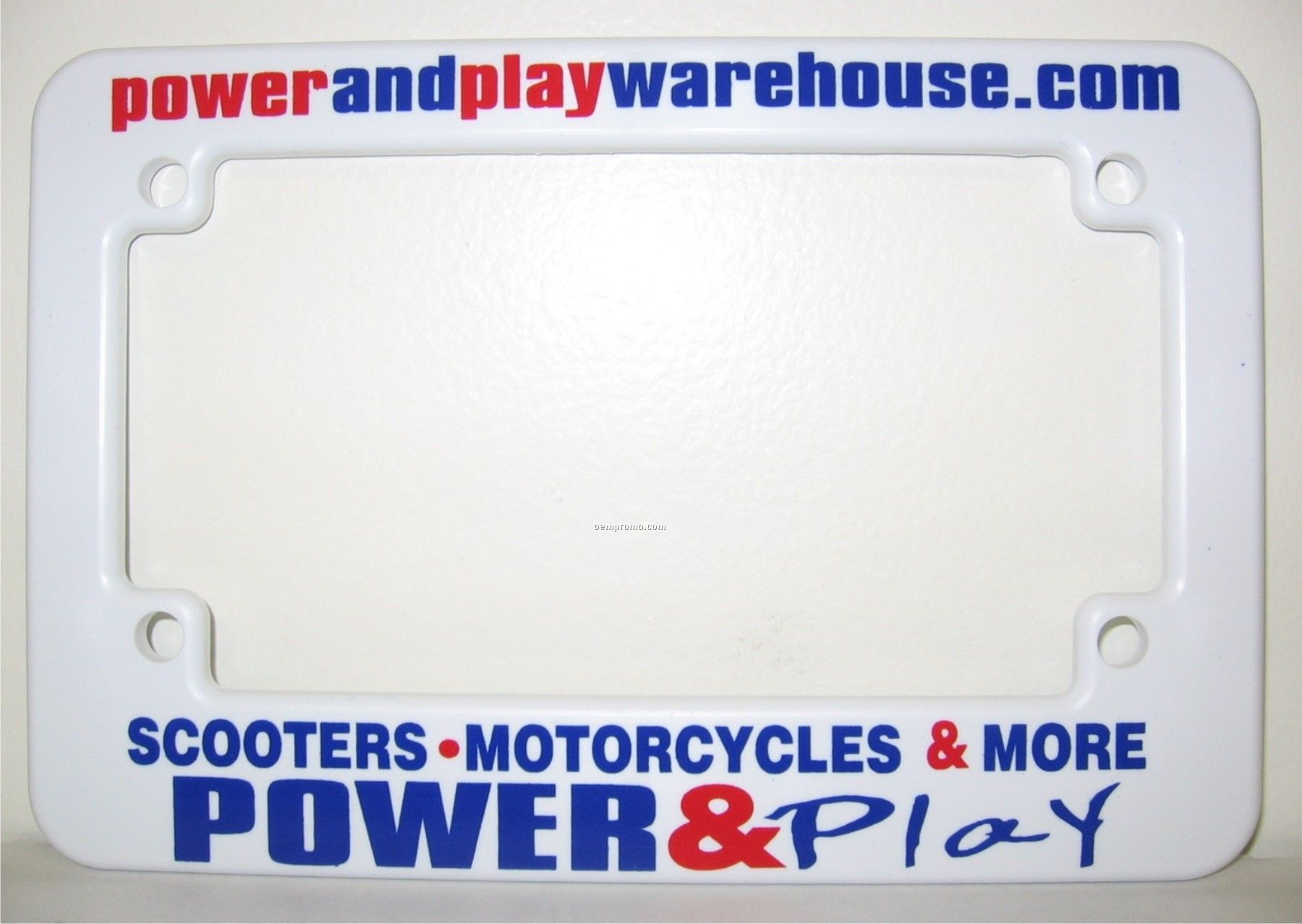 Motorcycle License Plate Frame - Screen Printed