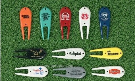Plastic Divot Tool With 2 Color Imprint