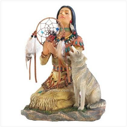 Wolf Priestess Statue