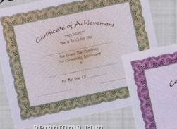 8 1/2"X11" Stock Deluxe Award Certificate - Achievement