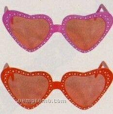 Diamond Heart Glasses Assortment (12 Pack)