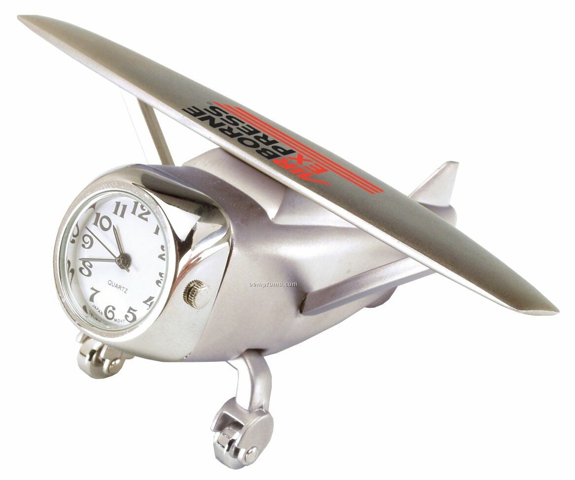 Die Cast Airplane Clock