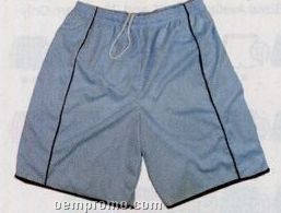 Cool Mesh Youth Shorts W/ Contrasting Trim & 7" Inseam (S-xl)