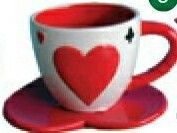 Heart Card Specialty Cup & Saucer
