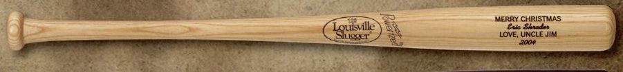 Louisville Slugger Tee Ball Personalized Wood Bat (Natural/ Black Imprint)