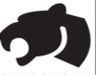 Stock Black & White Cougar Mascot Chenille Patch