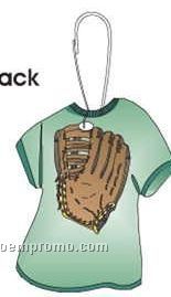 Baseball Glove T-shirt Zipper Pull