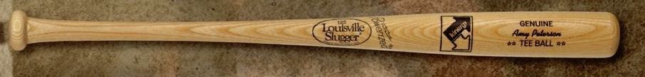 Louisville Slugger Tee Ball Corporate Wood Bat (Natural/ Black Imprint)