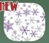 Silver & Purple Snowflakes Stock Design Holiday Tissue Paper