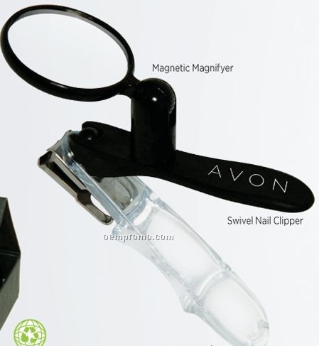 Swivel Nail Clipper With Magnifier Gift Set