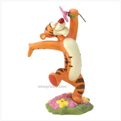 Tigger With Flower Figurine