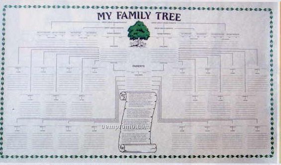 19"X32" Family Tree Chart