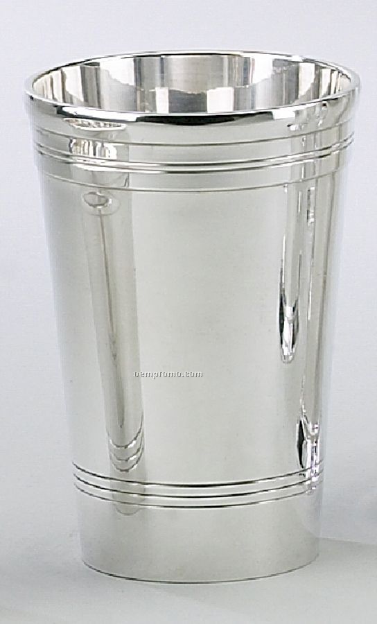 5" Silver Plated Beaded Mint Julep Cup