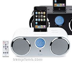Iluv Stereo Audio Ipod Dock With AM/FM Dual Alarm Clock System