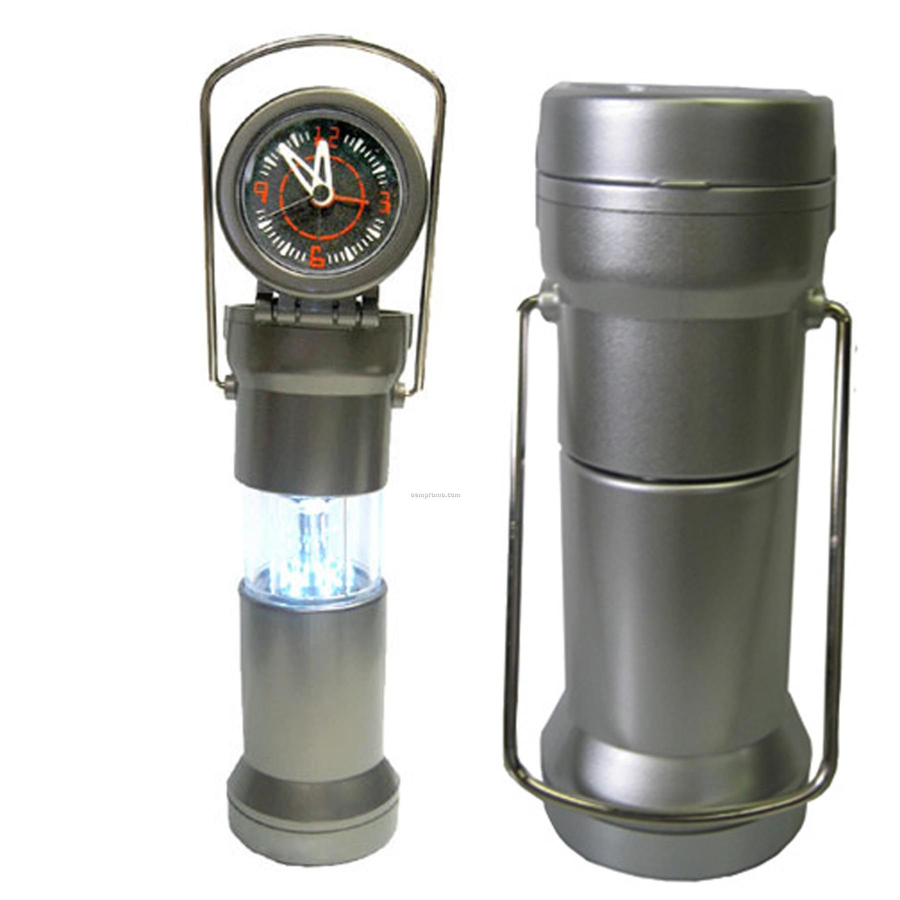 LED Camping Lantern With Clock
