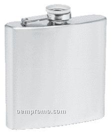Maxam 6 Oz Stainless Steel Flask With Screw Down Cap