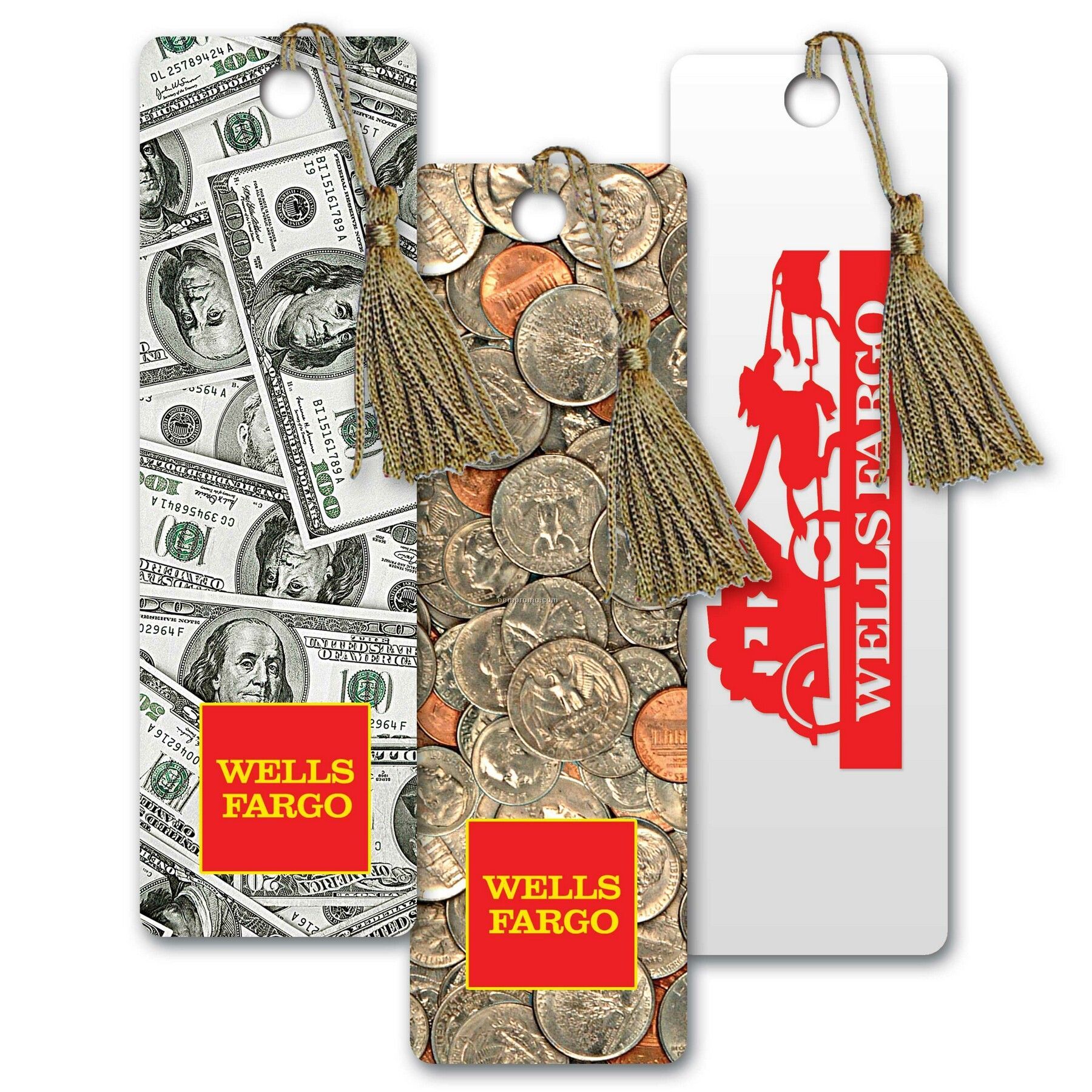 Pet Bookmark W/ 3d Lenticular Images Of Dollars And Coins (Blanks)