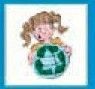 Stock Temporary Tattoo - Girl Holding Recycle Earth (1.5"X1.5")
