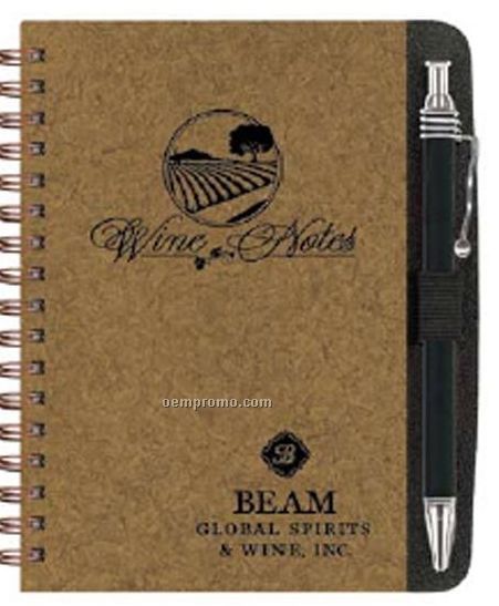 Wine Journal W/ Retractable Pen