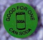 1-1/4" Round Stock Drink Token (Can Soda)