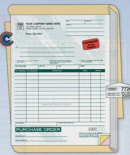 Classic Collection Purchase Order Book (3 Part)