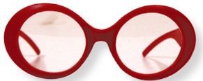 Trendy Red Sunglasses (Printed)