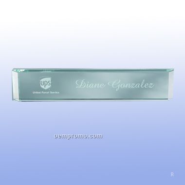 Jade Glass Name Plate (Screened)