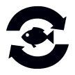 Stock Temporary Tattoo - Recycle Fish (1.5"X1.5")