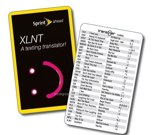 Transl8r Texting Card (Translator)
