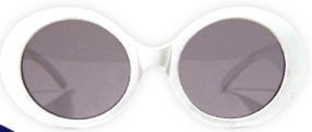 Trendy White Sunglasses (Printed)