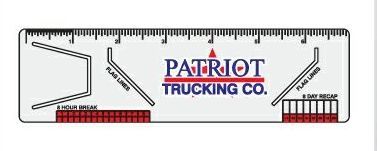 Trucker Logbook Ruler (Flag)