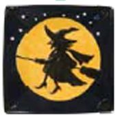 Witch Specialty Plate - 8" Square