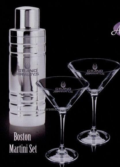 Boston 3 Piece Martini Set