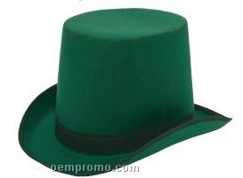 Green Permafelt Coachman Hat With Printed Band