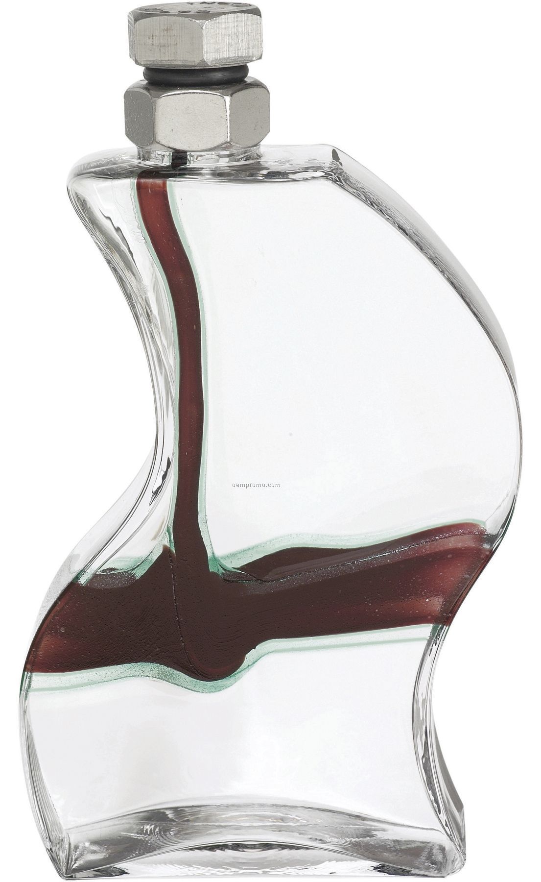 Macho Curved Glass Decanter By Kjell Engman (Green)