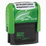 2000plus Trodat Green Line Recycled Self Inking Stamp (1.5"X0.5")