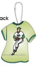 Baseball Player T-shirt Zipper Pull