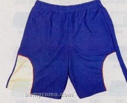 Dazzle Cloth Youth Shorts W/ Contrasting Trim W/ 7" Inseam (S-xl)