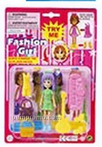 Fashion Girl Quick Change Doll Play Set