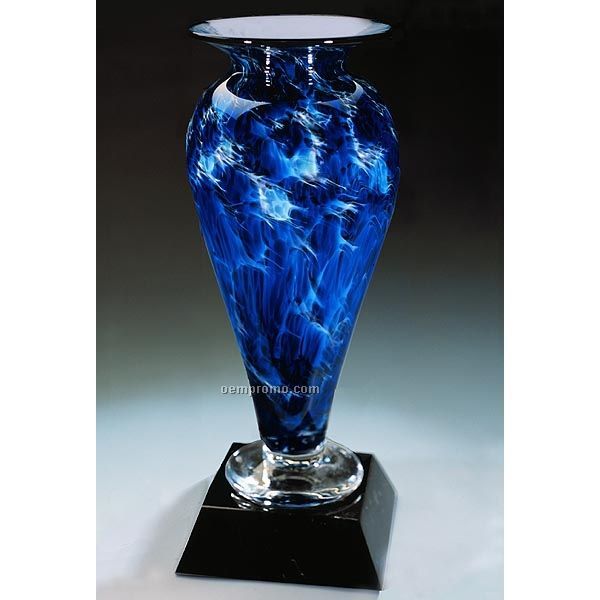 Midnight Tempest Athena Vase (4.5"X10")
